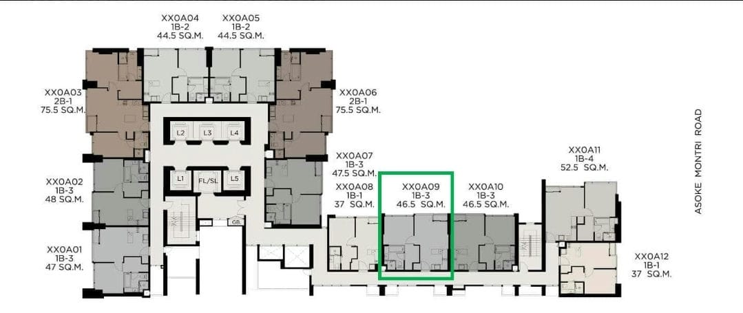 Simplex · Floor 28 · 46.5 sqm — 5