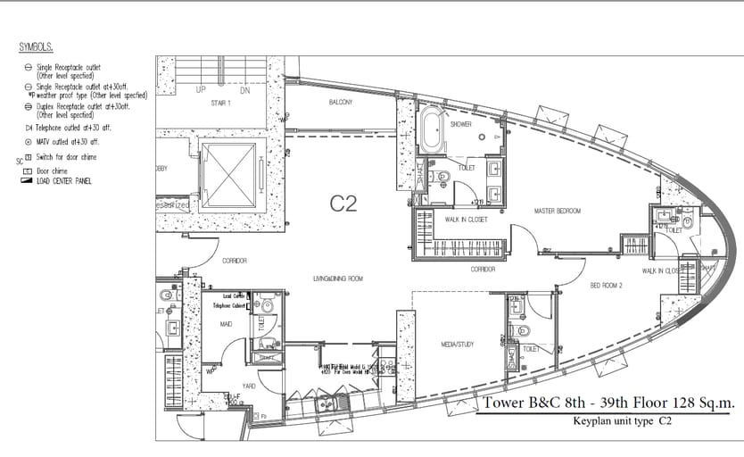 Simplex · Floor 36 · 128 sqm — 8